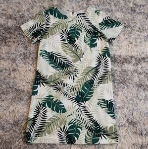 Lulu's palm leaf dress size Small zip back